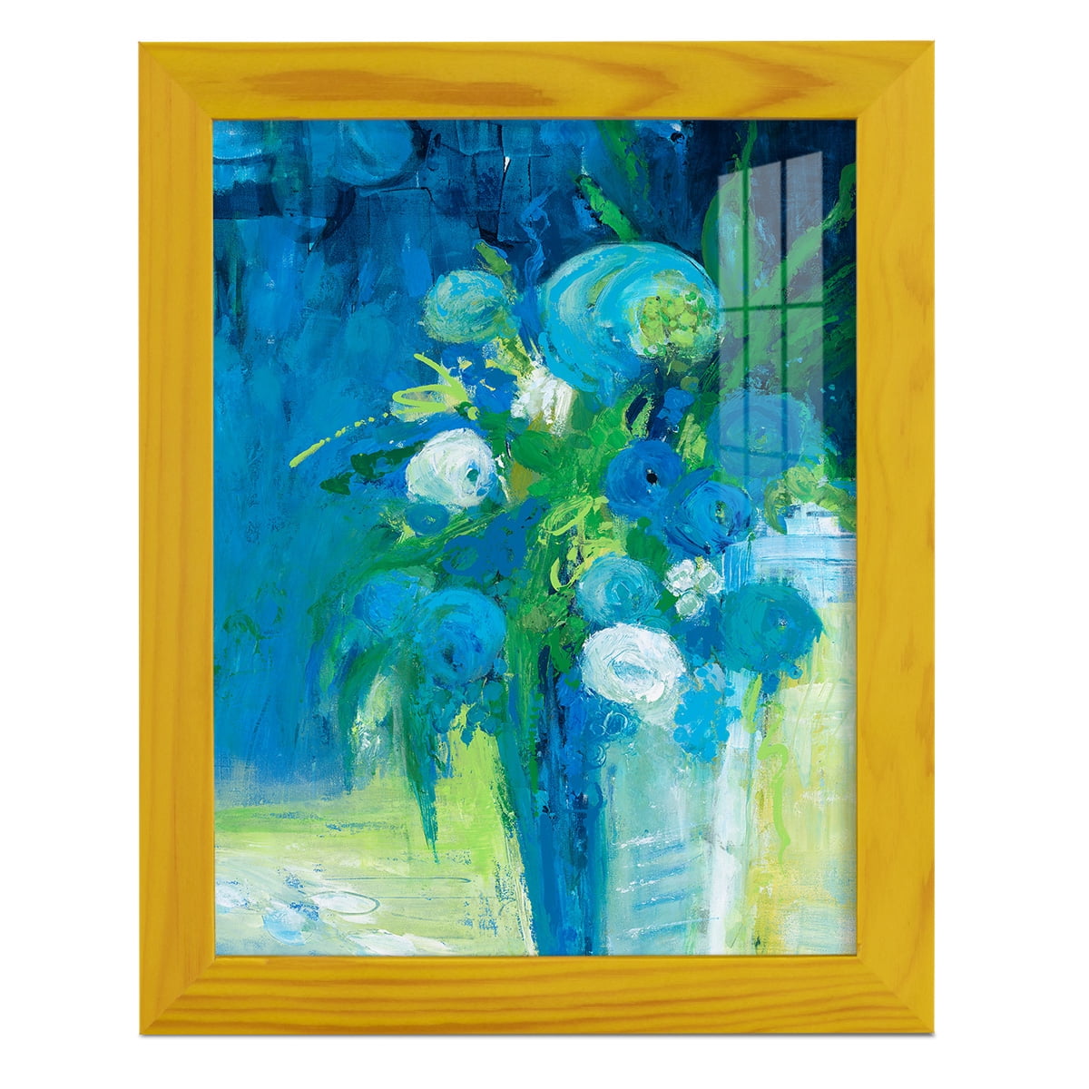 Literal Imaginings -Framed Print w/glass-Sunflower Yellow