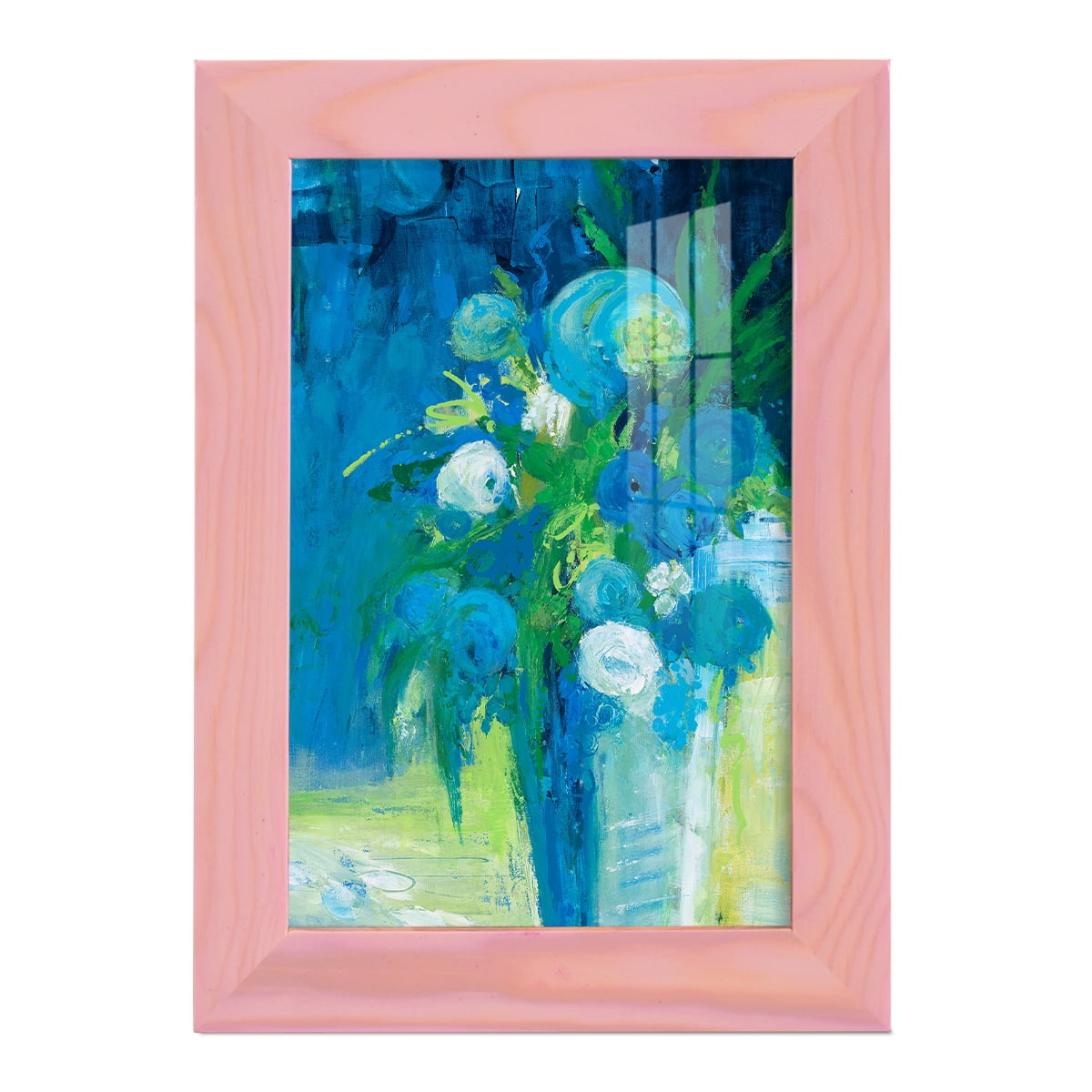 Literal Imaginings -Framed Print w/glass-Sunset Pink