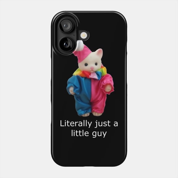 Literally Just a Little Guy Funny Cat Meme Tough Case for iPhone 11-17 Pro Max