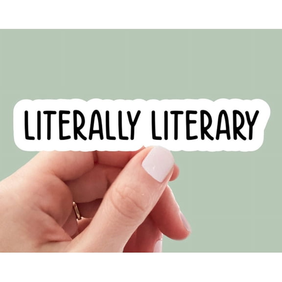 Literally Literary Reading Bookish Sticker