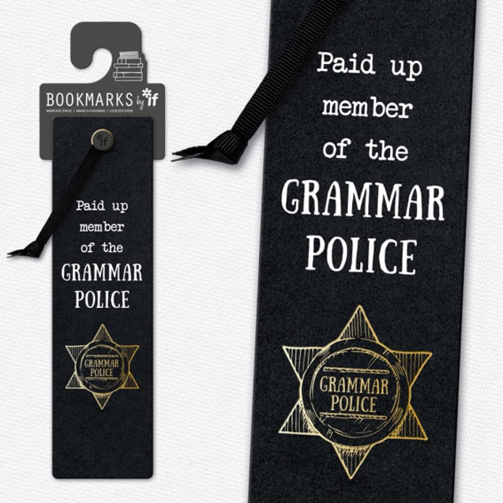 Literary Bookmarks Grammar Police