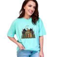thumbnail image 1 of Literary Fox T-Shirt, Moonlight Reading Tee, Cute Fox on Books Shirt, Nature Lover's T-Shirt, Whimsical Book Lover's Tee, Chalky Mint Comfort Colors T-Shirt, 2XL, 1 of 1