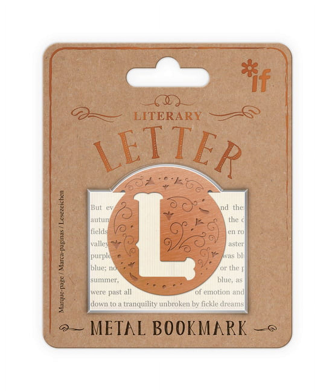 Literary Letters Bookmark Letter L (Other) - Walmart.com