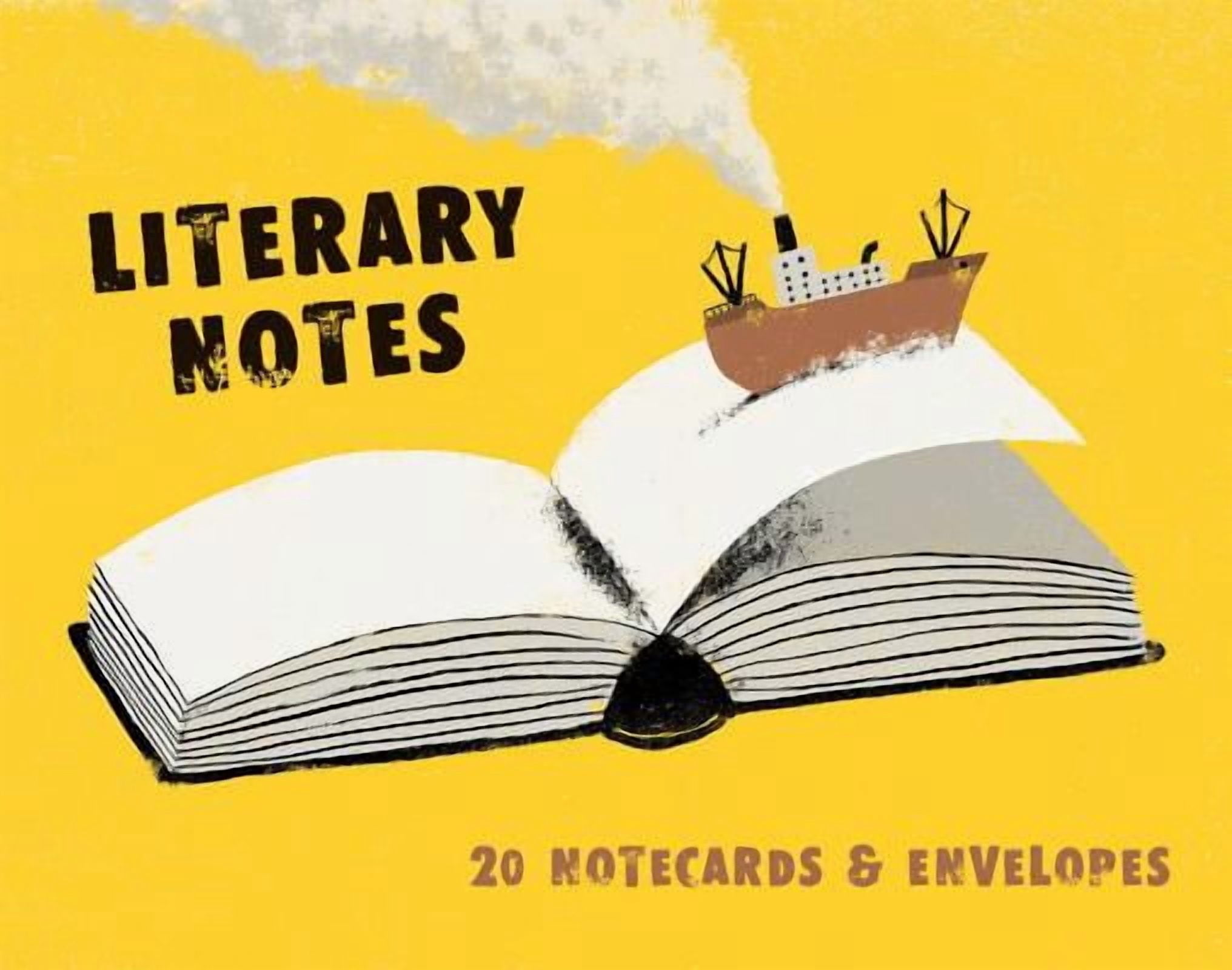 Literary Notes (Gift for Book Lovers, Cards for Bibliophiles, Notecards ...