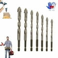thumbnail image 1 of Literaryi New Four-Flute Sawtooth Eccentric Drill Bit Set, New Four-Flute Sawtooth Eccentric Drill Bit Set, Four Blade Serrated Eccentric Drill, for Wood and Metal, 1 of 7