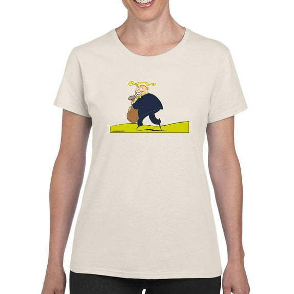 Literate Robbery T-Shirt Women -Wilfred Hildonen Designs, Female Small