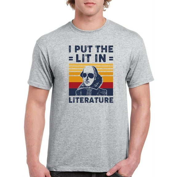 Literature Men T-Shirt, Male Large