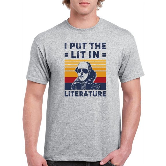 Literature Men T-Shirt, Male x-Large