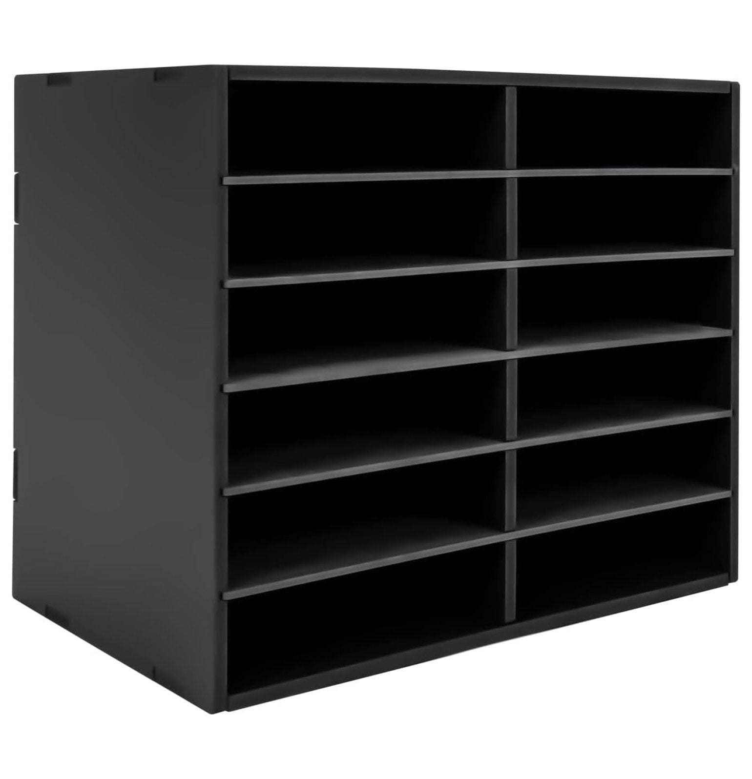 Literature Organizer 12 Compartment, Mail Sorter Paper Organizer