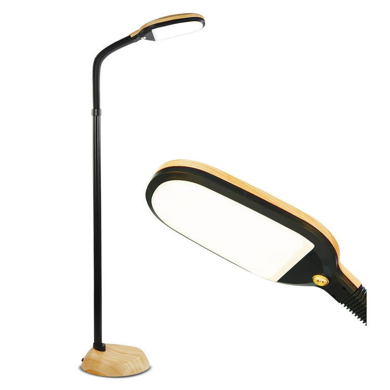 Litespan - Bright LED Floor Lamp for Crafts and Reading, Estheticians'  Light for Lash Extensions, Adjustable Gooseneck Standing Lamp for Living  Room