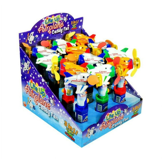 Liteup Airplane Candy Pop Fan 12Ct, 1 count