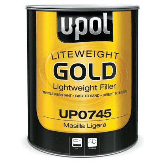 U-POL UP0745 Flyweight Gold Lightweight Body Filler