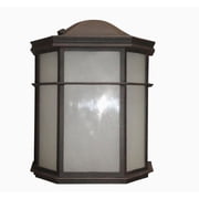 Litex 9.5-in H ODWLED-2CBZ Bronze LED Outdoor Wall Light - NEW