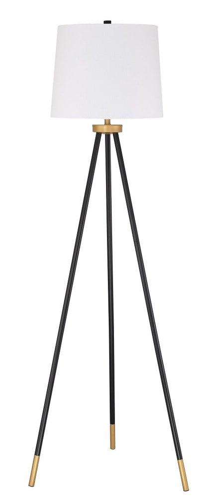 Litex Craftmade Tri-pod Floor Lamp Painted Black/Painted Gold