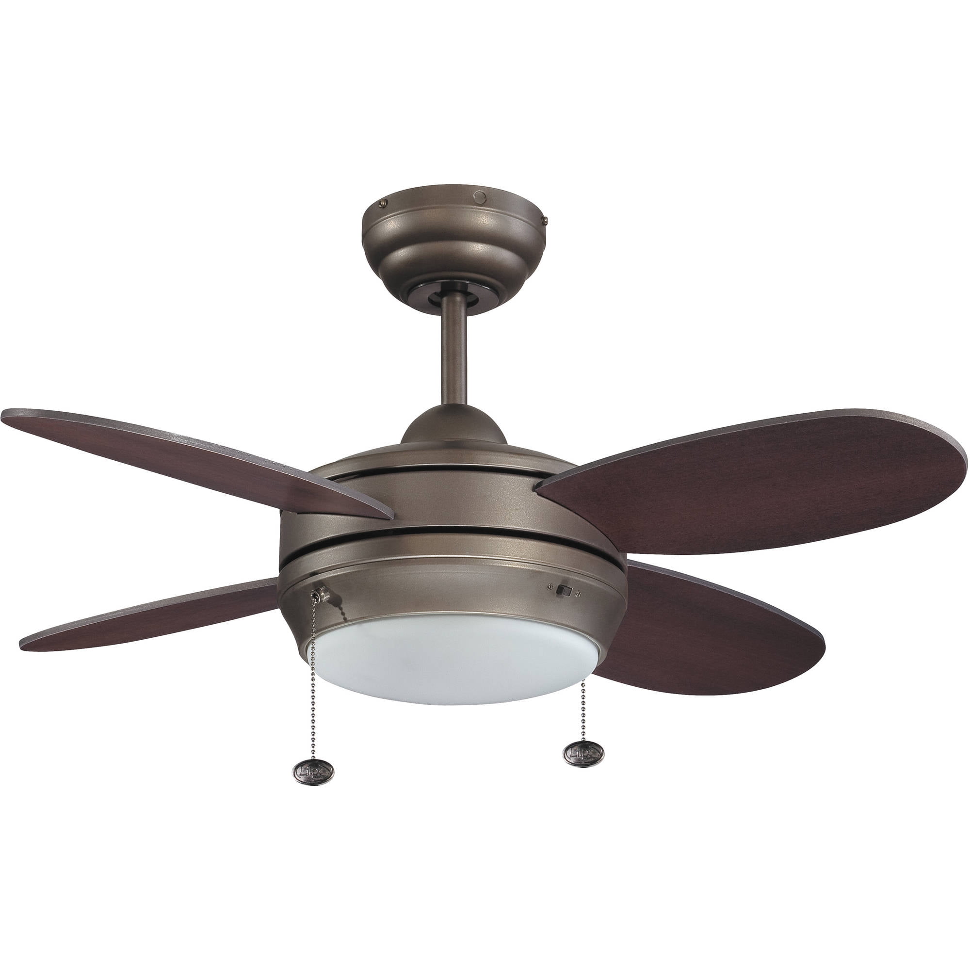 Litex Industries Maksim 36" DualMount Ceiling Fan, Espresso Finish