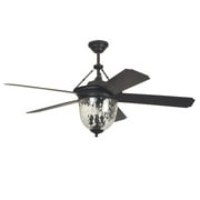 Litex - Knightsbridge - 5 Blade Ceiling Fan with Light Kit-26.5 Inches Tall and
