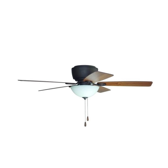 Litex - Riggio - 5 Blade Ceiling Fan with Light Kit-13 Inches Tall and 52 Inches