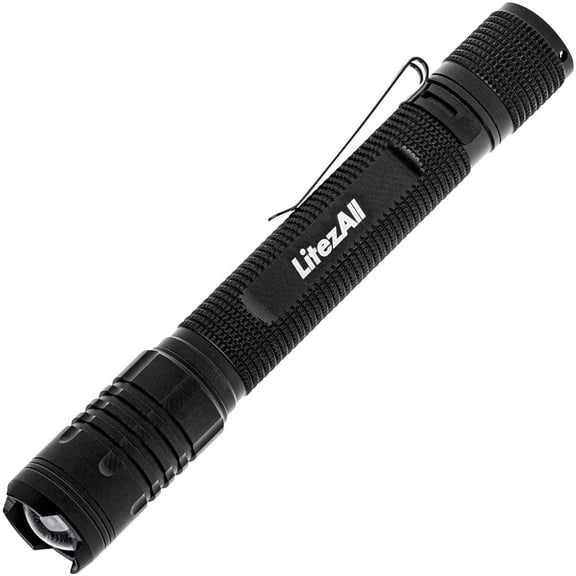 LitezAll LED Flashlight, 280 Lumen Tactical Flashlight with Focusing Beam and 2 Light Modes