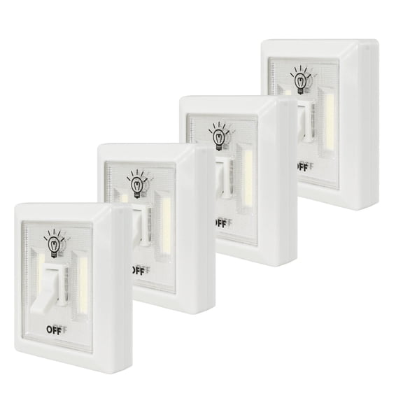 LitezAll COB LED Wireless Mini Light Switch 4 Pack