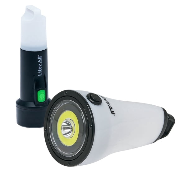LitezAll Combo Lantern and Flashlight Combo 2 Pack