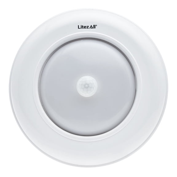 Litezall 6.75-Inch Motion Activated LED Puck Under-Cabinet Light, 200 Lm, 1 Count