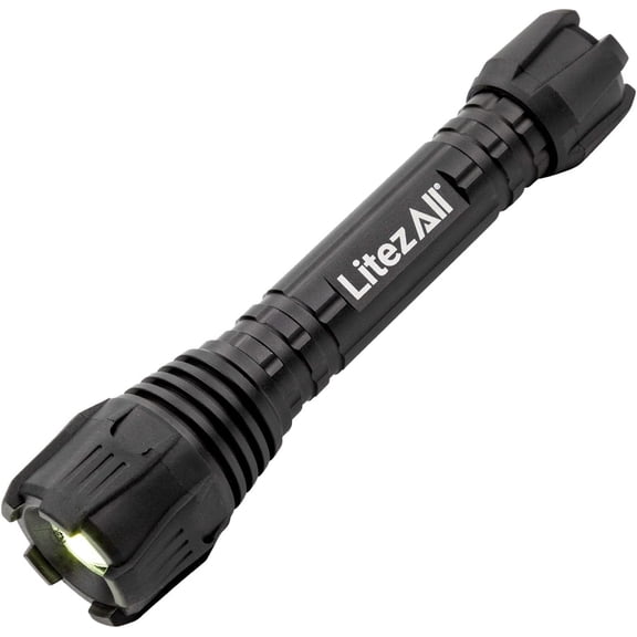 LitezAll Nearly Invincible LED 250-Lumen Tactical Flashlight, Compact Flashlight with Adjustable Focus