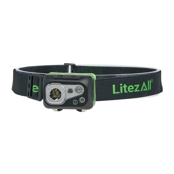 LitezAll Nearly Invincible Rechargeable Head Lamp, Waterproof Headlamp Flashlight with 8 Light Modes