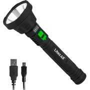 LitezAll Ultac2 Ultra Lite 1000-Lumen Rechargeable Flashlight, Soft Touch Hybrid Beam Emergency Light