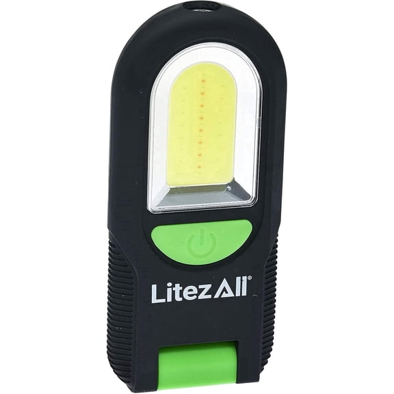 LitezAll Rechargeable Work Light with Integrated COB LED Flood Light Panel and Flashlight Mode
