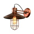 thumbnail image 1 of Litfad Antique Retro Copper Sconces Vintage Rustic LED Wall Light Fixture Outdoor in Rust, 1 of 6