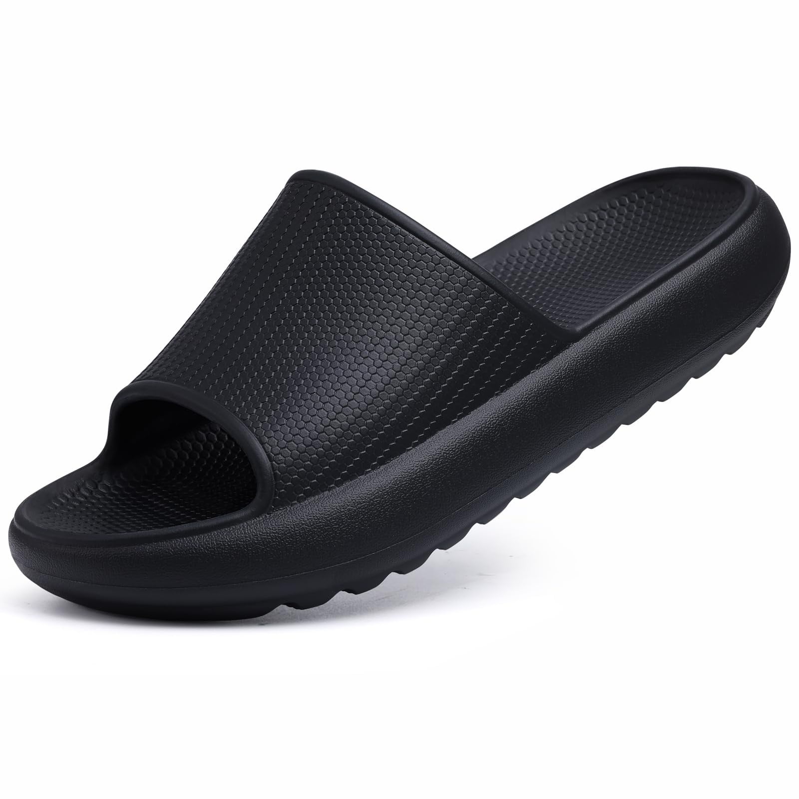 Litfun Cloud Slide Sandals for Women Men Summer Shower Shoes Water