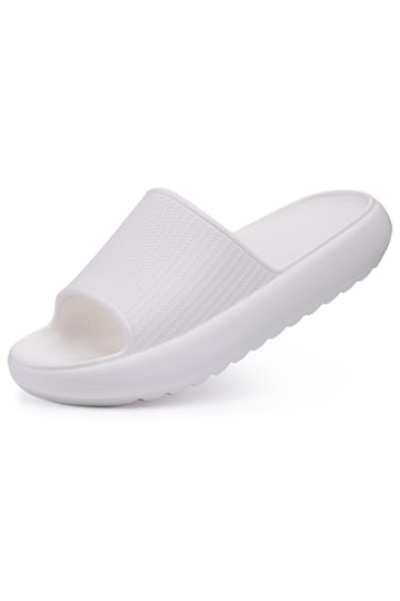 Mens Slides in Mens Sandals | White - Walmart.com display picture 3