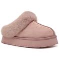 thumbnail image 1 of Comwarm Fuzzy Platform Slippers for Women, Comfy Winter Women Slippers, Memory Foam House Shoes, 1 of 6