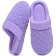 thumbnail image 1 of Litfun House Slippers for Women Men Cozy Memory Foam Slippers Warm Non-Slip House Shoes, Purple, 1 of 8