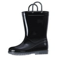 thumbnail image 1 of Litfun Toddler Kids Rain Boots for Boys Girls, Size 11 Little Kid, Black, 1 of 8