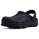 Litfun Unisex Garden Clogs Shoes with Arch Support Soft Slip-on Sandals for Women and Men, Black, 7.5-8 Women/6-6.5 Men