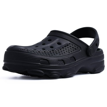 Litfun Unisex Garden Clogs Shoes with Arch Support Soft Slip-on Sandals for Women and Men, Black