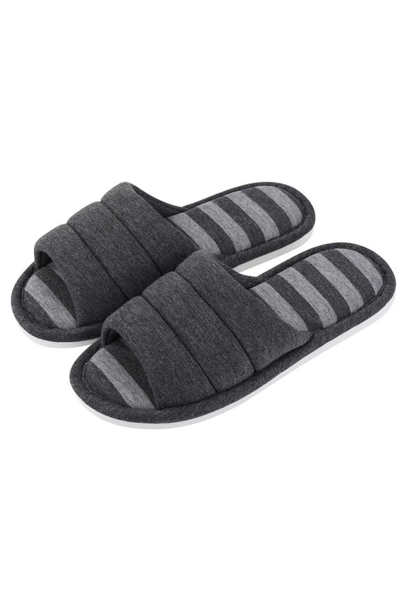 Women's Slide Slippers Open Toe House Slippers for Women Indoor and Outdoor House Shoes