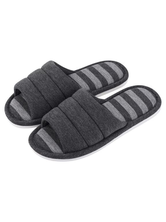 Women's Slide Slippers Open Toe House Slippers for Women Indoor and Outdoor House Shoes