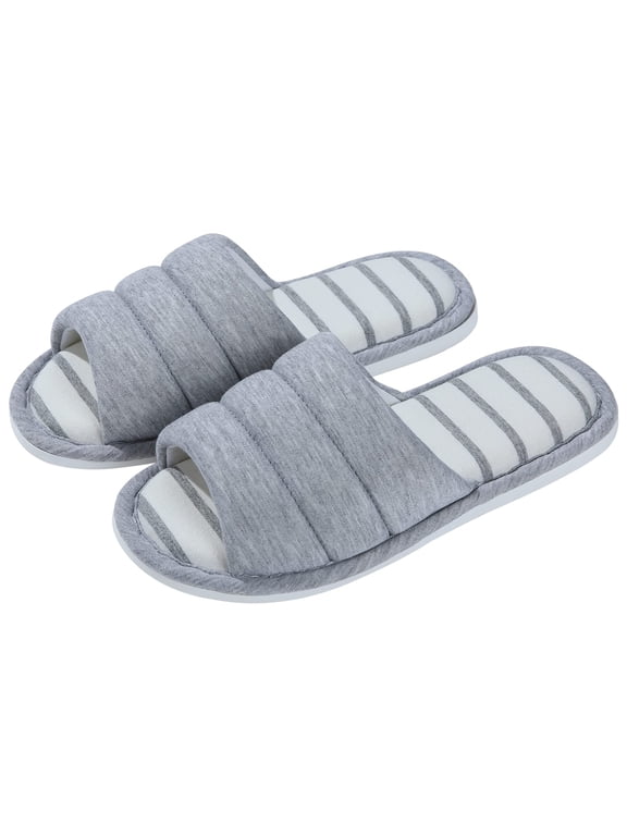 Women's Slide Slippers Open Toe House Slippers for Women Indoor and Outdoor House Shoes