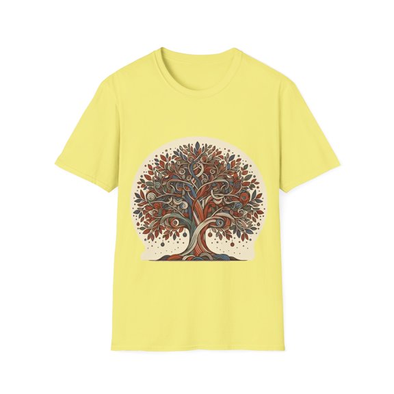 Litha-Inspired T-Shirt with Beautiful Oak Tree Design - 4 Color Options
