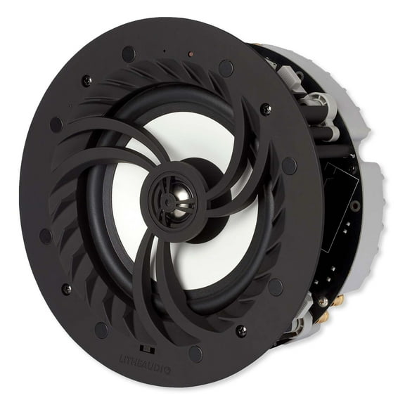 Lithe Audio 06601 All-In-One Wi-Fi & Bluetooth IP44 Bathroom Ceiling Speaker, Single