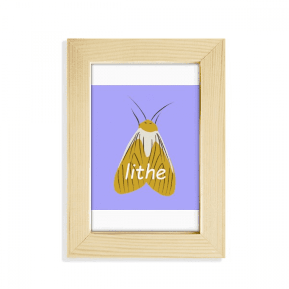 Lithe Moth Phengophil Winged Insect Desktop Display Photo Frame Picture Art Painting 5x7 inch
