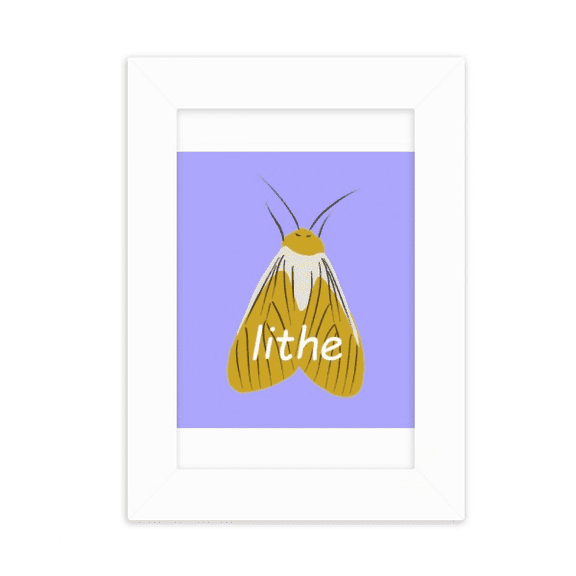 Lithe Moth Phengophil Winged Insect Desktop Photo Frame Picture Display Decoration Art Painting
