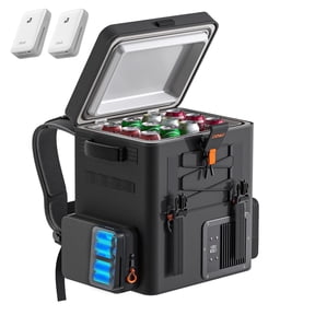 Litheli 16L Backpack Refrigerator, Portable Electric Fridge Freezer Compressor Cooler for Fast Cooling Down to -4F with Ergonomic Backpack Design for Camping, Road Trips, RV, Boat, Beach