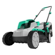 Litheli 20V 13" Cordless Lawn Mower 16.34 in with Brushless Motor + 4.0Ah Battery & Charger 27.3 lb, Manpower driven