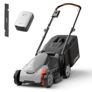 Litheli 20V Cordless Electric Lawn Mower, 13-Inch, Brushless Motor, 5-Position Height Adjustment, with 5.0Ah Battery, for Lawns & Gardens