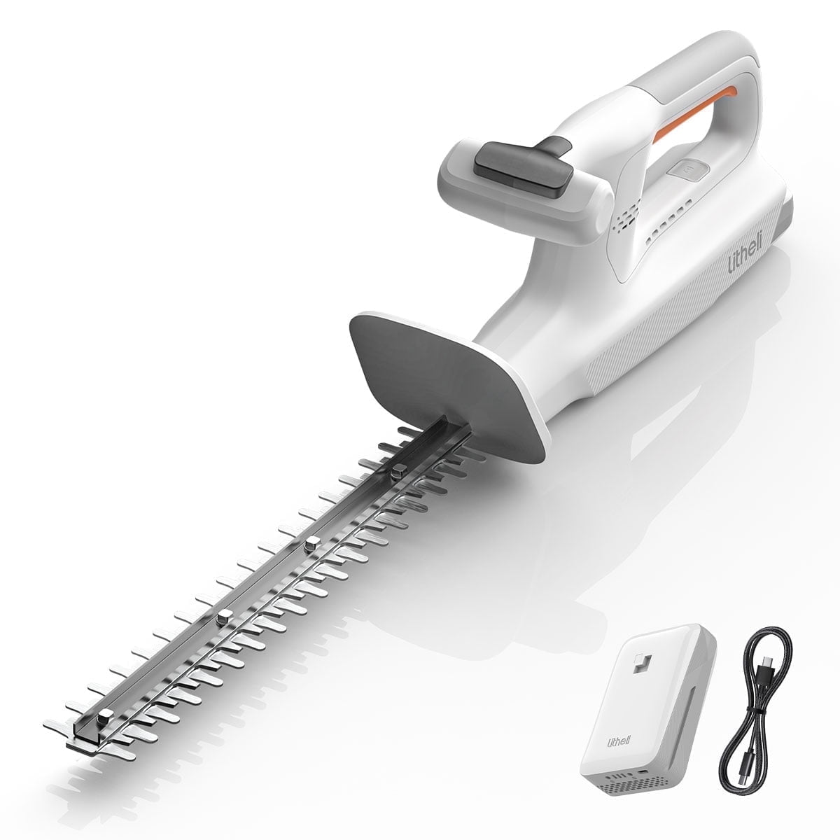 Walmart Deals of Litheli 20V 16'' Cordless Hedge Trimmer, Lightweight, With 2.5Ah Portable Battery, for Bush & Shrub Cutting, Trimming, Pruning