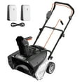 Litheli WalkBehind Operated Rechargeable Snow Blower, Dual 20V, 20inch