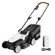 Litheli Cordless Lawn Mower 13 Inch, 5 Heights Adjustment, U20 Series 20V Electric Lawn Mowers for Garden With Brushless Motor, 4.0Ah Portable Battery Included